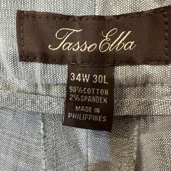 Tasso Elba Men’s Green Dress Pants Size 38x32 - Picture 3 of 3